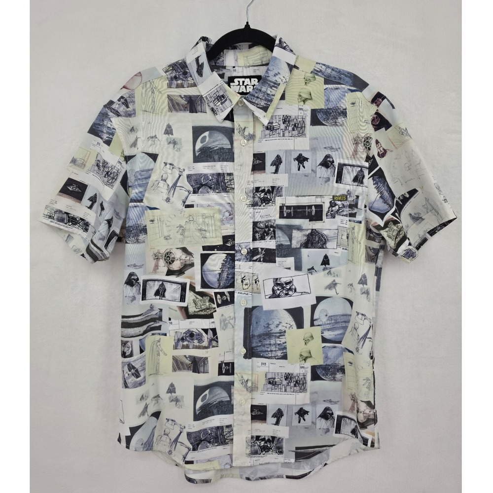 RSVLTS Star Wars The Kuni-kun Storyboard Kunuflex Shirt Mens Medium Short Sleeve
